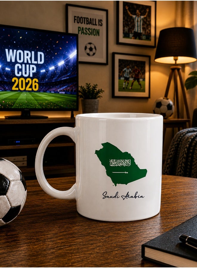 Share the Love Saudi Arabia, Fifa World Cup 2026, Coffee Mug - Image 2