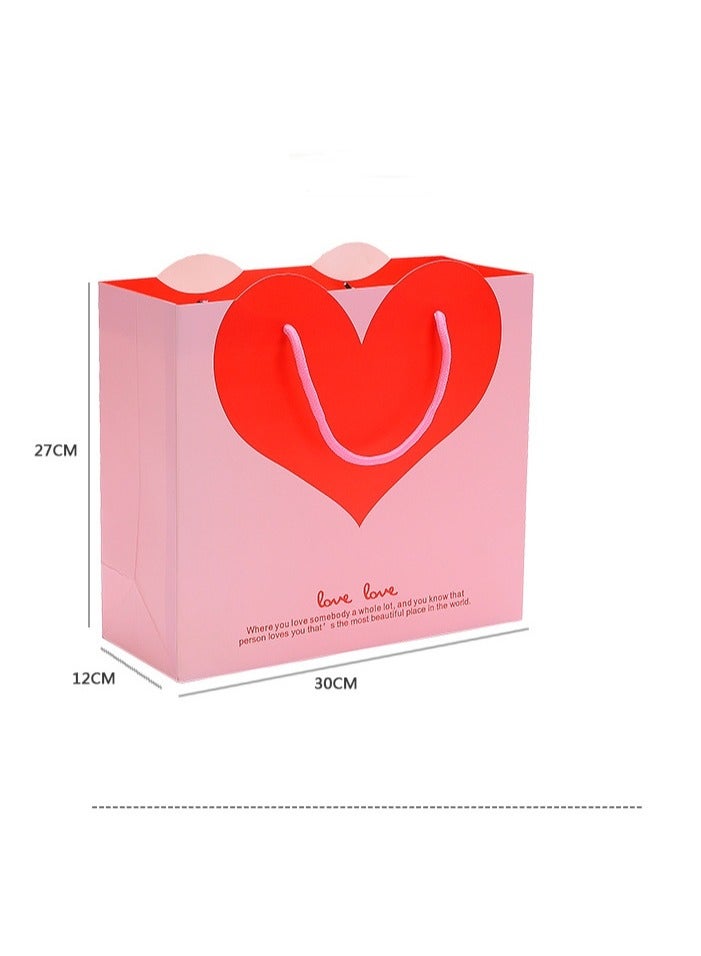PEI  AN Premium Love-Themed Gift Bags – Elegant Small Paper Bags for Jewelry, Presents & Special Occasions (3 Pieces)  - Image 2