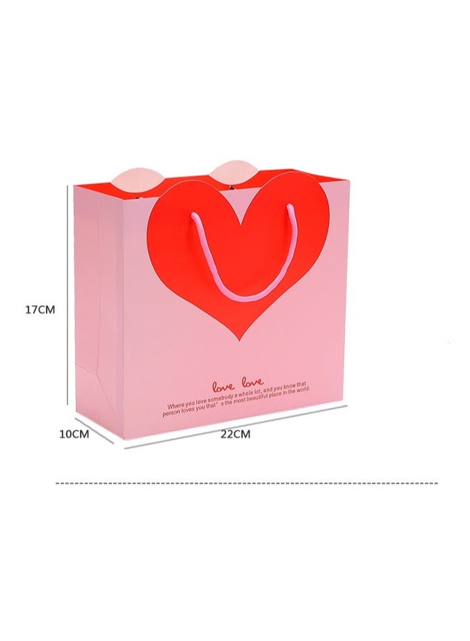 PEI  AN Premium Love-Themed Gift Bags – Elegant Small Paper Bags for Jewelry, Presents & Special Occasions (3 Pieces)  - Image 3