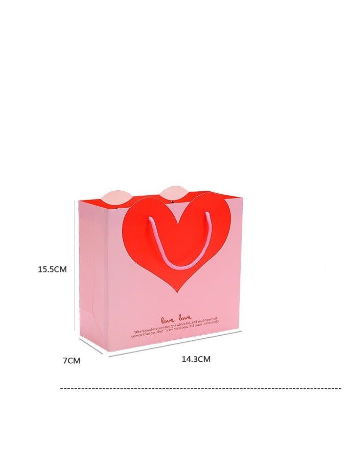 PEI  AN Premium Love-Themed Gift Bags – Elegant Small Paper Bags for Jewelry, Presents & Special Occasions (3 Pieces)  - Image 4