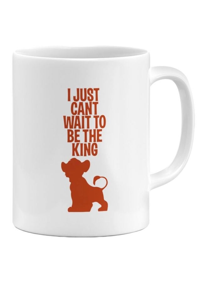 LIT Can't Wait To Be King Simba Printed Ceramic Coffee Mug