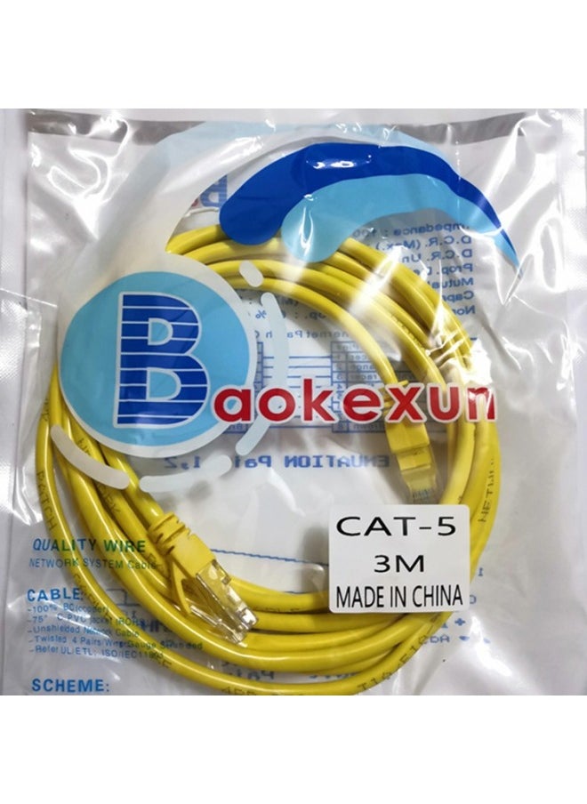 Generic Direct Network Cable Super Class 5 Super Class 6 Line Neutral 100 Trillion Gigabit Oxygen-free Copper RJ45 Finished Network Cable-Colour:Category 5e Gray (full Meter)-Line Length:15M  - Image 3