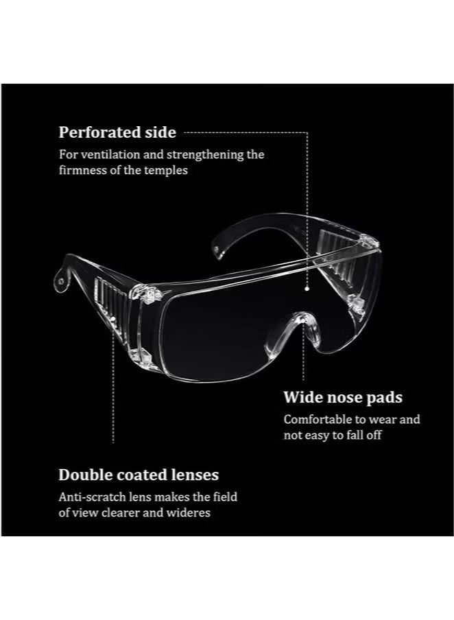 2 Pcs Clear Safety Glasses, Anti Dust Impact Scratch Resistant Splash Proof Goggles, for Shooting, Lab, Outdoor, Workplaces - Image 2