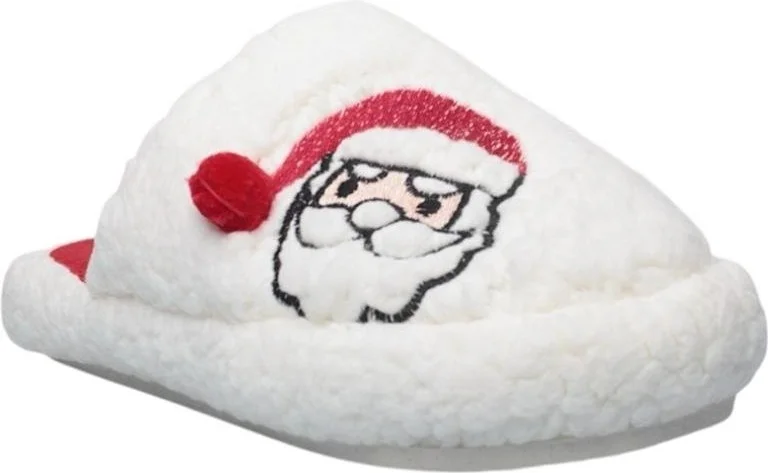 Liger Women's Fluffy Embroidered Home Slippers Dowry Pack Slippers Valentine's Day White - Black