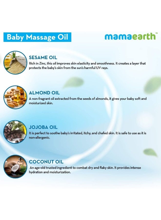 Mamaearth - Soothing Massage Oil For Babies, 200 Ml - Image 1