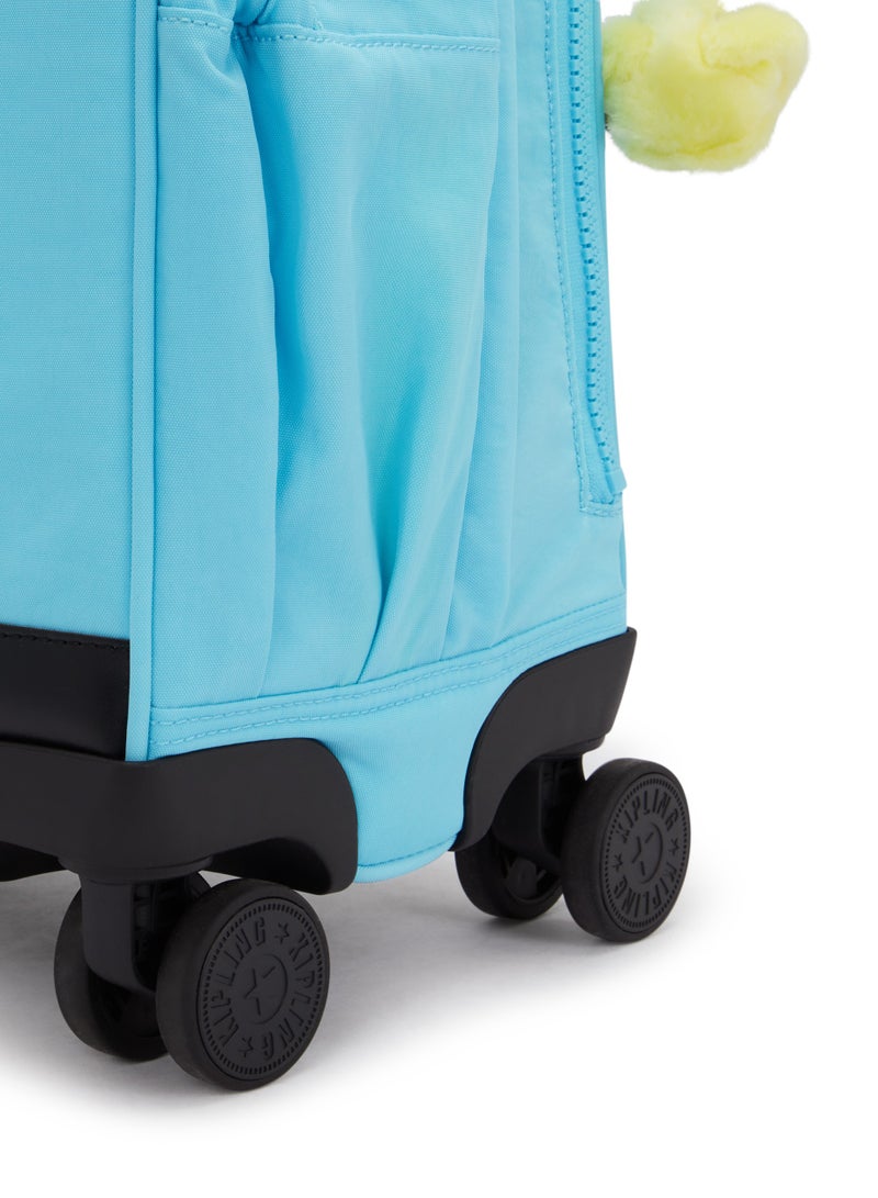 kipling New Storia Kids' 4-Wheeled School Trolley Bag with 13 inch Laptop Compartment, 2.25kg - Splash blue - Image 5