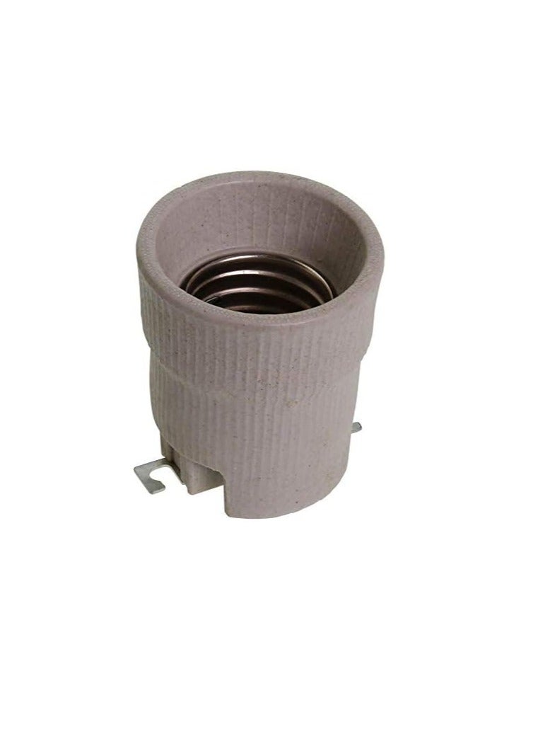 E40 Ceramic Bulb Holder with Mounting Bracket (E39 holder)  - Image 1