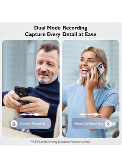 KADIP AI Voice Recorder with Transcription Summarize - Magnetic Note Audio Recording Device with Playback for Phone Calls Lectures Meetings Interviews, APP Control Support 104 Languages Noise Reduction 64GB Memory  - Image 5