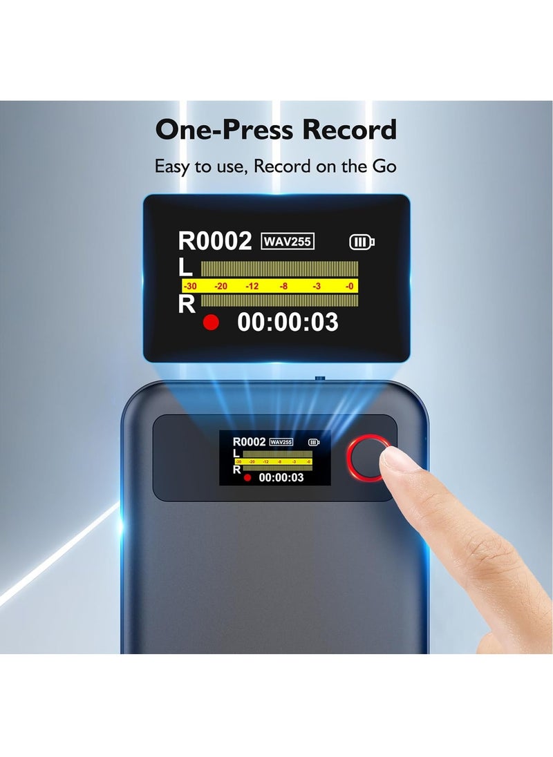 KADIP - AI Voice Recorder with Transcription Summarize - Magnetic Note Audio Recording Device with Playback for Phone Calls Lectures Meetings Interviews, APP Control Support 104 Languages Noise Reduction 64GB Memory - Image 1