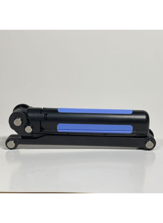 A Adjustable Lever Three-section Selfie Stick With Three-legged Selfie Stick Suitable For Gopro Camera-Color:Blue - Image 1