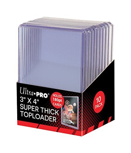 Ultra Pro 3" X 4" Super Thick 180PT Toploader, Polyvinyl Chloride, 10ct - Image 2
