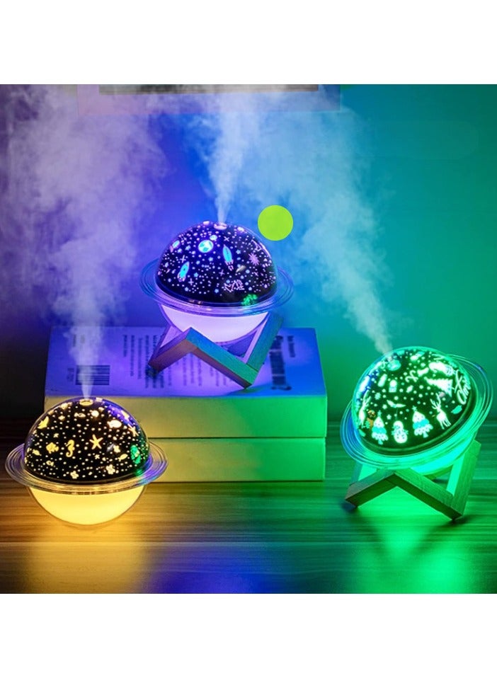 REBENUO Pepisky Projector Lamp Humidifier USB Desktop Night Light Air Home Use Bedroom Large Capacity Mute Humidifying Air Fresher - Image 2