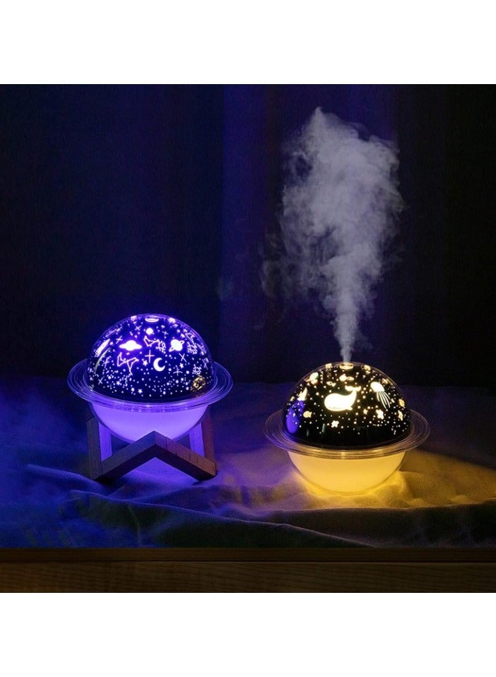 REBENUO Pepisky Projector Lamp Humidifier USB Desktop Night Light Air Home Use Bedroom Large Capacity Mute Humidifying Air Fresher - Image 5