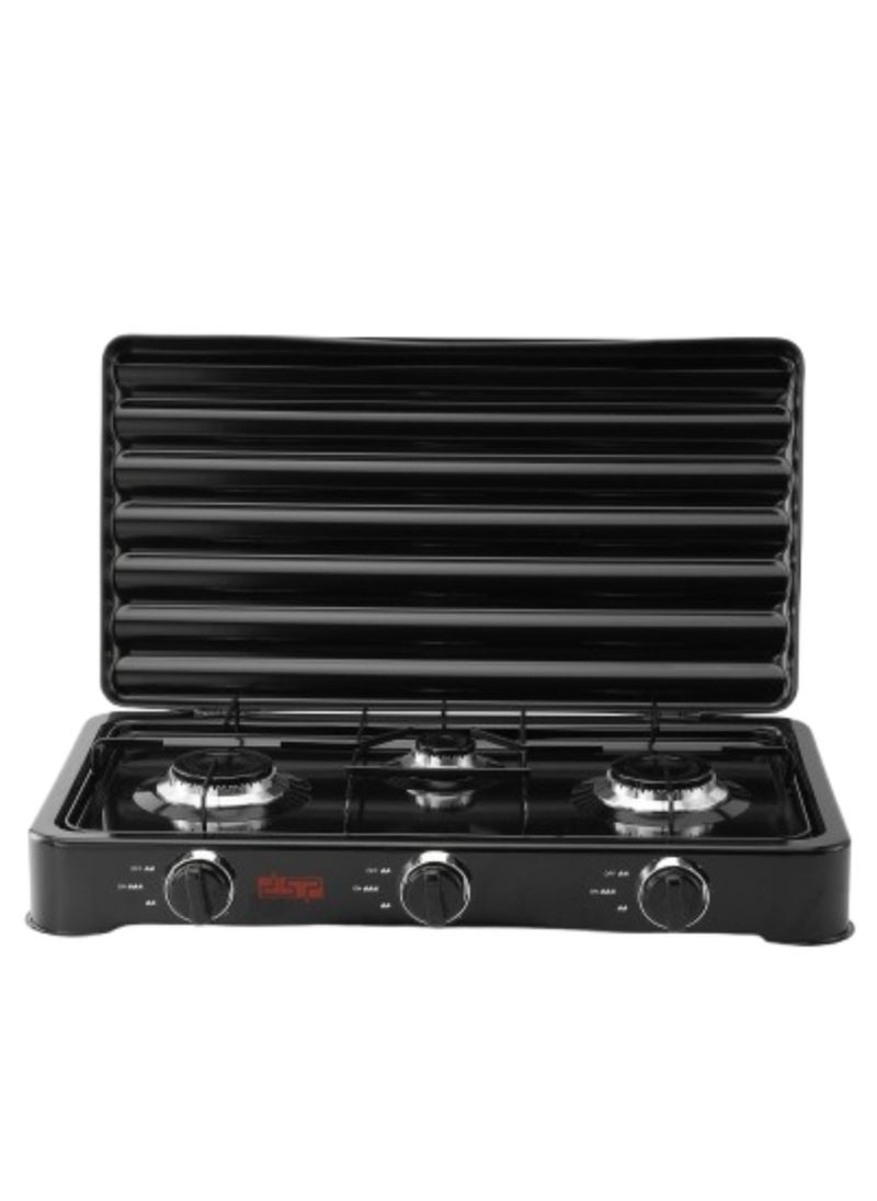 DSP - DSP - Gas Stove - 3 Burners - KD5077 - Black - Image 1
