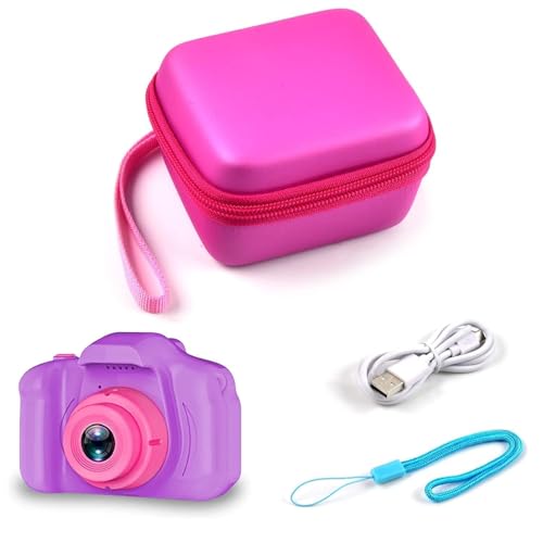 GWCASE Camera Case Compatible with Seckton for MAVOKIS for ZUODUN for YEEHAO for HOOMOON for Goopow for GREENKINDER Kids Selfie Camera, Kids Digital Cameras Holder Container (Box Only)-Red Zipper - Image 3