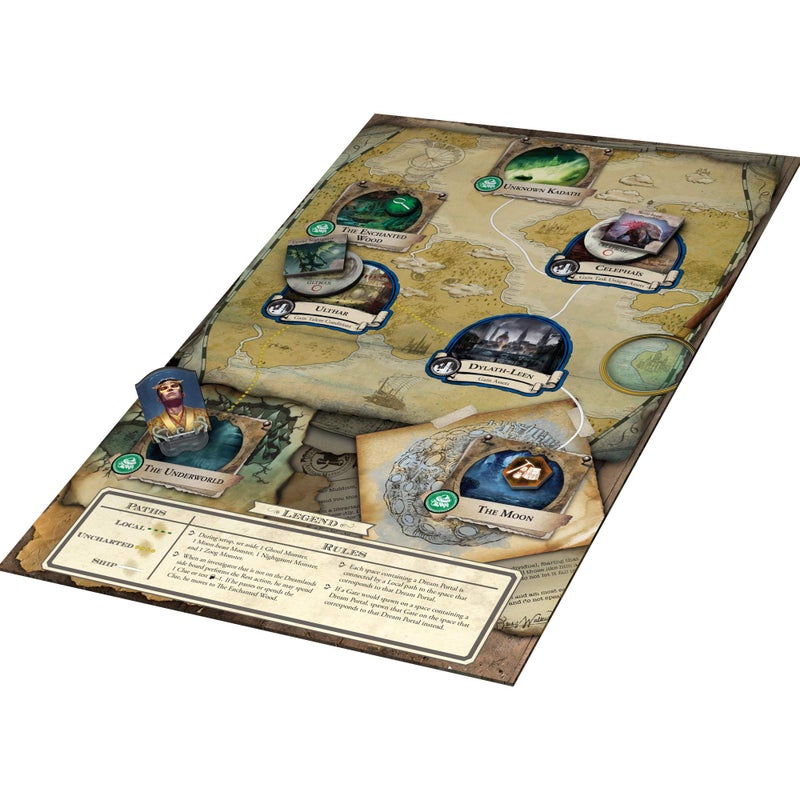 Asmodee Eldritch Horror Masks of Nyarlathotep Board Game EXPANSION - Unmask an Ancient Horror and Save Humanity! Mystery Game for Adults, Ages 14+, 1-8 Players, 2-4 Hour Playtime, Made by Fantasy Flight Games - Image 3