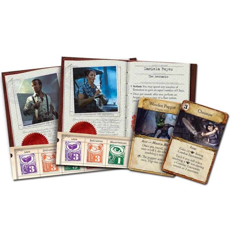 Asmodee Eldritch Horror Masks of Nyarlathotep Board Game EXPANSION - Unmask an Ancient Horror and Save Humanity! Mystery Game for Adults, Ages 14+, 1-8 Players, 2-4 Hour Playtime, Made by Fantasy Flight Games - Image 4