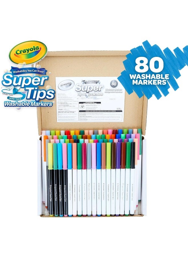Crayola 80 Count SuperTips Washable Markers - Image 2
