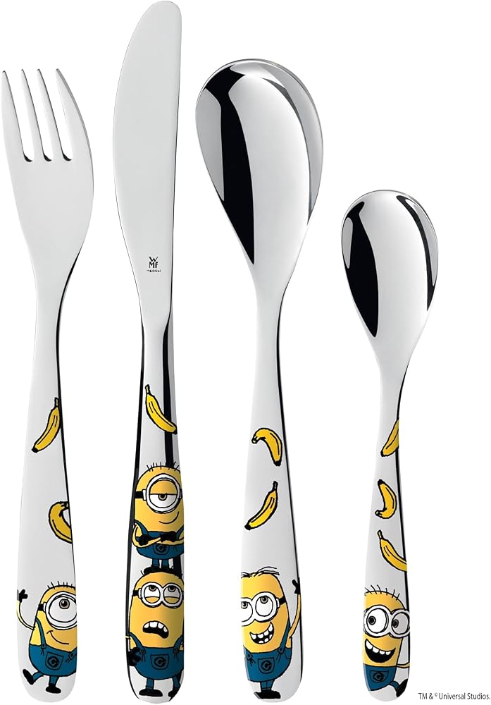 دبليو إم إف مجموعة أدوات طعام للأطفال WMF Minions (4 قطع) - Image 1