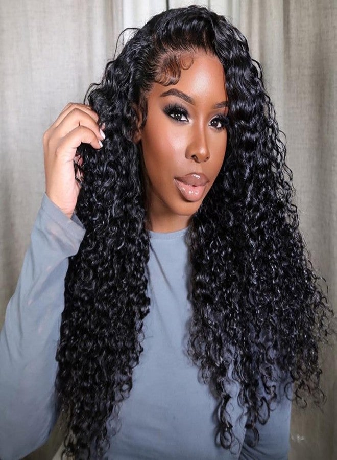 Asteria Half Wig Human Hair Water Wave With Drawstring 3 In 1 Glueless Half Wigs Water Wave Curly Half Wig Human Hair Wig Seamless Flip Over Beginner Friendly No Lace Wigs 14 Inch - Image 3