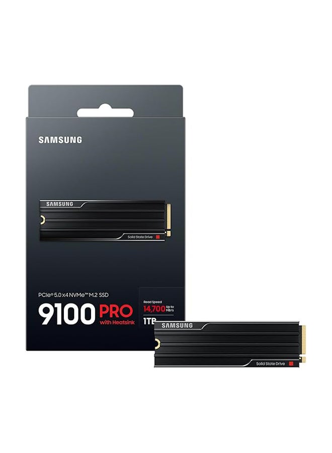 سامسونج ذاكرة MZ-VAP1T0CW 9100 PRO SSD داخلي مع مبرد 1TB، PCIe 5.0 x4، NVMe 2.0، SSD مصمم للمحترفين واللاعبين، متوافق مع الكمبيوتر وPlaystation 5 - Image 3