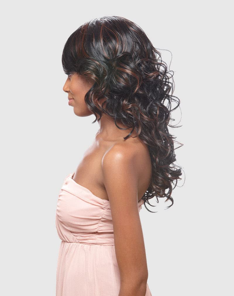 Vanessa Super Collection Synthetic Hair Wig - Super Moon-1B - Image 4