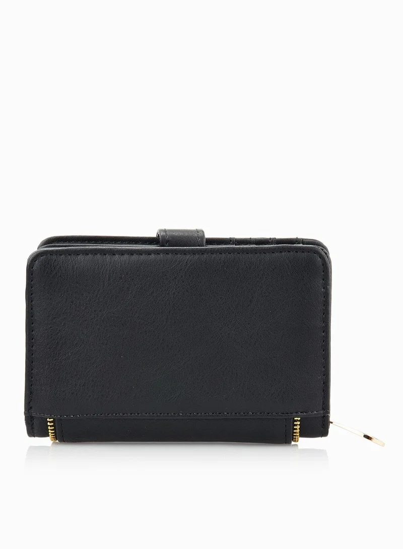 Ginger Zipper Buckled Purse
