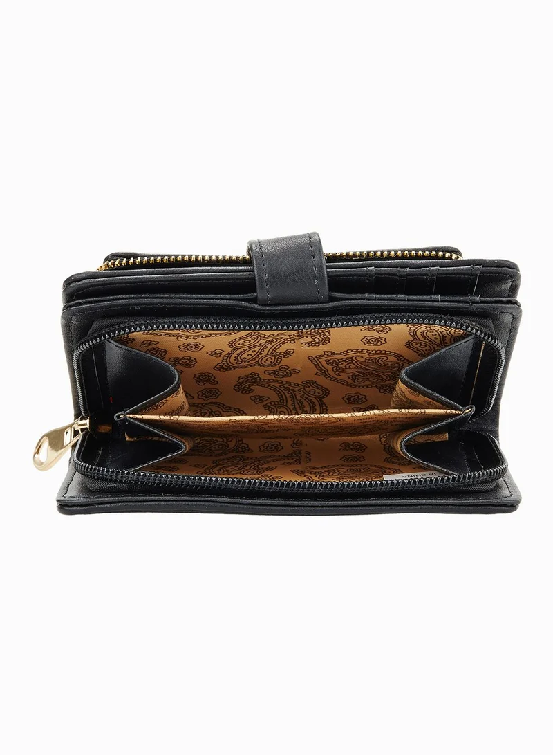 Ginger Zipper Buckled Purse