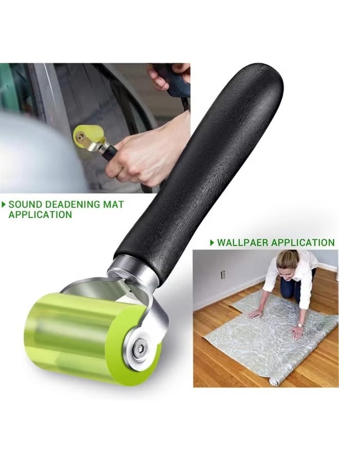 Car Sound Roller, 4 Pcs Sound Deadener Roller Tool Car Sound Deadening Roller Sound Deadener Roller Set, Seam Roller, Bearings Equipped Automotive Audio Sound Deadening Application Wheel Roller - Image 4
