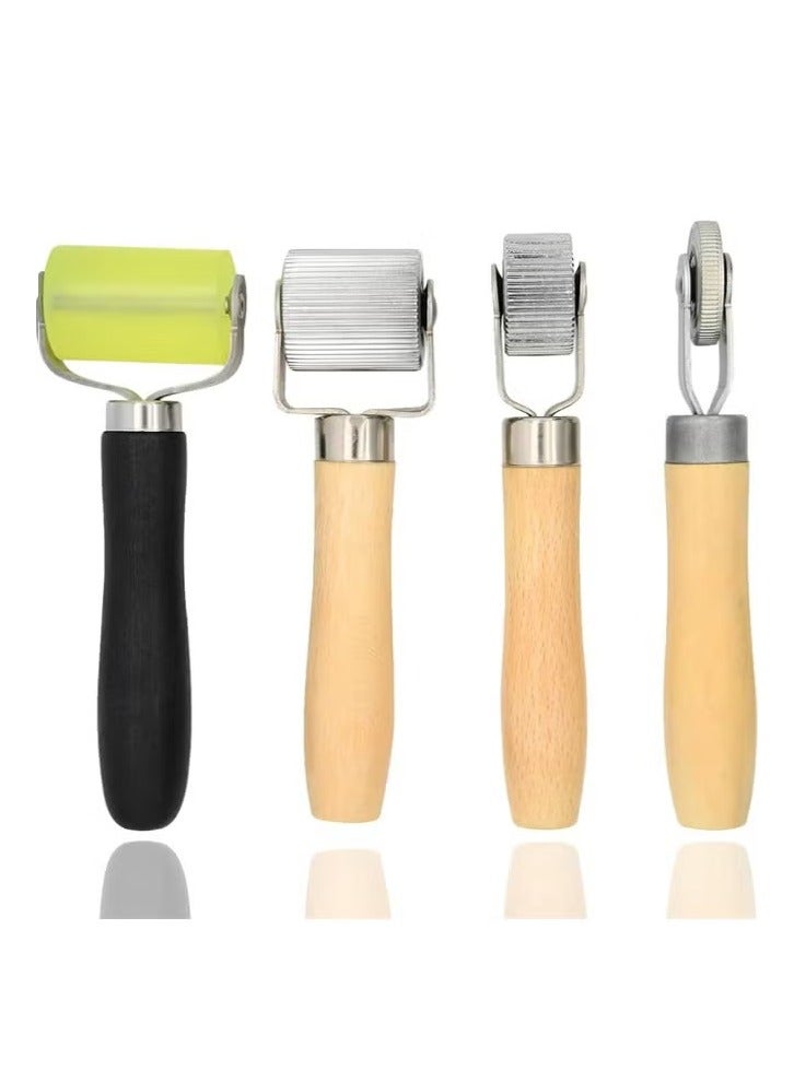 Car Sound Roller, 4 Pcs Sound Deadener Roller Tool Car Sound Deadening Roller Sound Deadener Roller Set, Seam Roller, Bearings Equipped Automotive Audio Sound Deadening Application Wheel Roller - Image 1