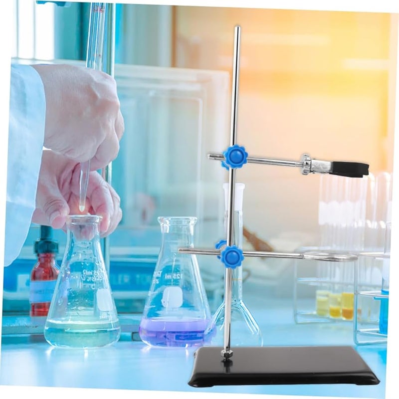 Mini Metal Lab Stand Detachable Chemistry Equipment Support Clamp Laboratory Grade - Image 3