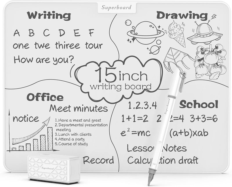 NALACAL 15-Inch Magnetic Drawing Board - Eco-Friendly Writing Tablet for Kids and Office Use - Image 1