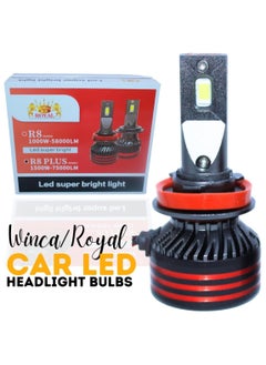 Royal Car LED Headlight Bulbs Automotive Pro Highlight Color temperature 6000K/white Bright Beam 6000K Cool White R8 Plus Series 3000W-120000LM High Power 9005  - Image 4