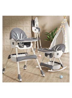 Generic Baybee Chair for Kids( Rocking)  Footrest, Baby Toddler Feeding Booster Seat with Tray, Wheels,  - Image 1