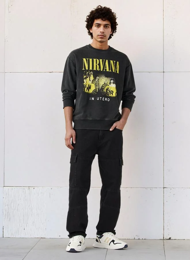 SP Characters Nirvana Print Sweatshirt