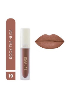 Mars Matte Liquid Lip Color ; Long Lasting ; Nontransfer Waterproof Lipstick For Women 4.5 Ml (19Rock The Nude)  - Image 3
