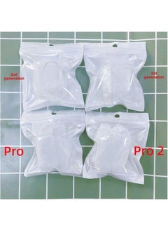 Tpu Transparent Earphone Set Material For Apple Bluetooth Headset Pro2 Generation Airpods Protective Cover-Color:PC Hard Shell + Pearlescent Bag-Applicable Model:Airpods (1/2 - With Ear Hooks) Second