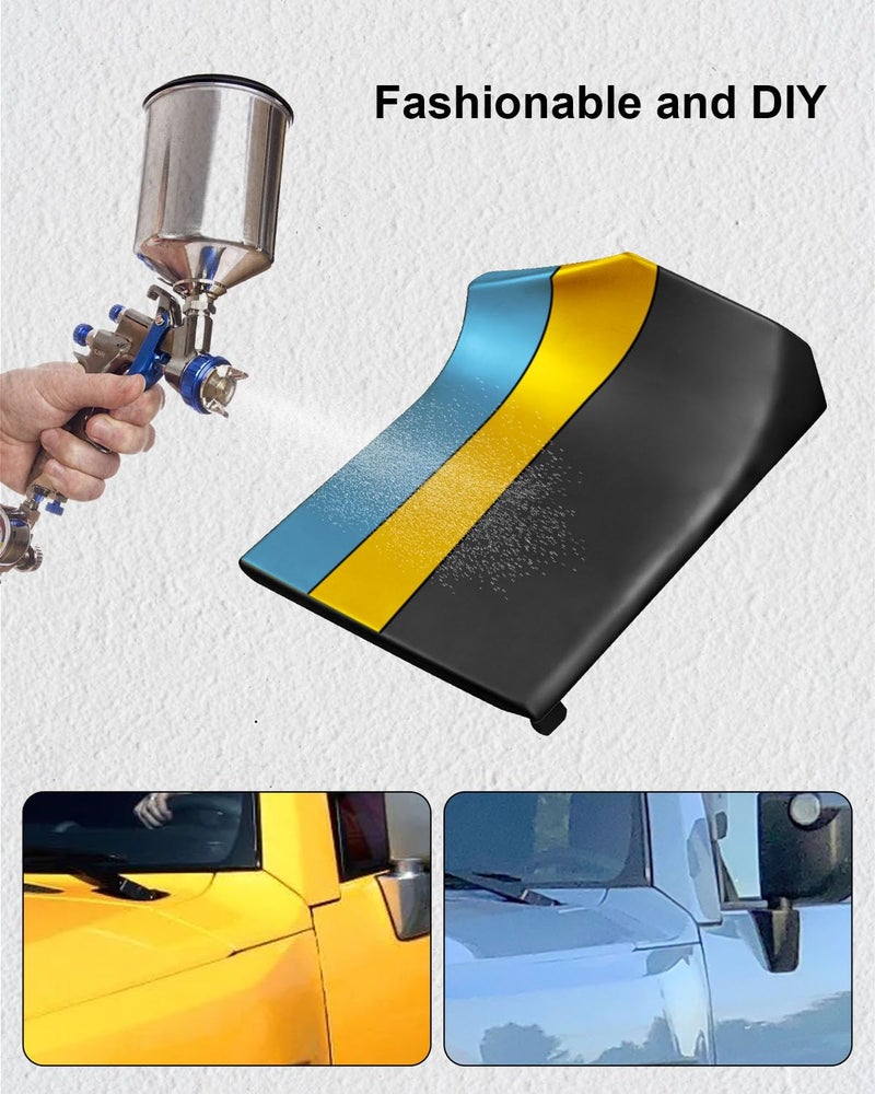 ULZOZN Left side Fender Upper Panel Replace 61102-35132, Hood Wrap Fit for Toyota FJ Cruiser 2007-2010, Driver Side Black - Image 2