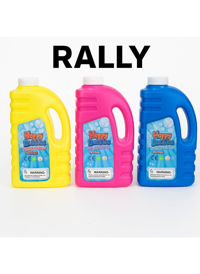 رالي زجاجة مياه فقاعات سائلة غير سامة بسعة 1 لتر  لجميع انواع مسدسات البابلز ( الصابون ) - Image 1