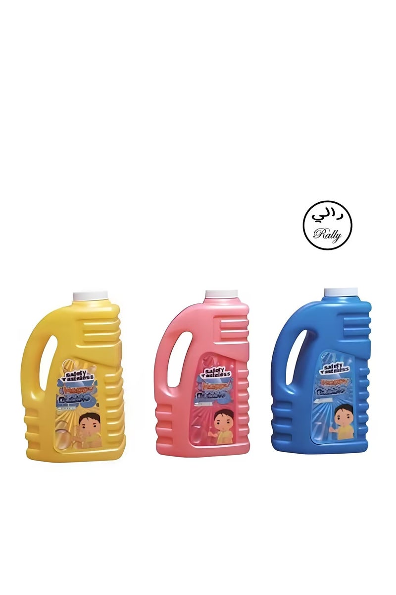 رالي زجاجة مياه فقاعات سائلة غير سامة بسعة 1 لتر  لجميع انواع مسدسات البابلز ( الصابون ) - Image 2