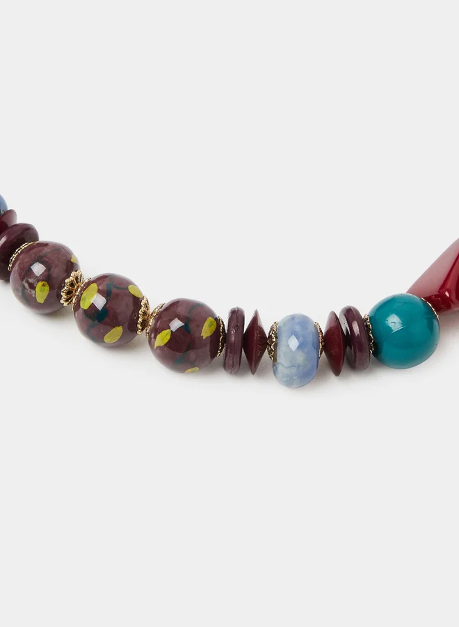 Styli  Multi-Color Beaded Necklace for Women | Best Price UAE