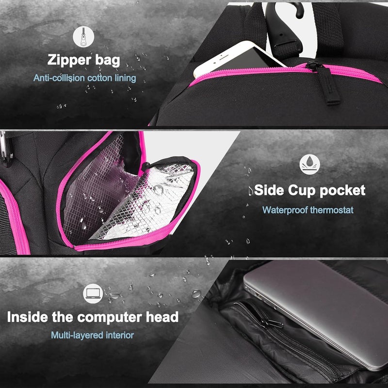 LARIPOP Basketball Backpack Large Sports Bag, Gym Bag with Ball Compartment and Shoe Compartment to Store Sports Shoes Water Bottles Laptops and Daily Necessities, Widely Used in Basketball, Soccer - Image 4