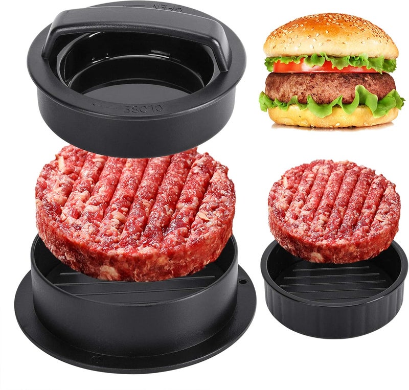 GPYG Hamburger Press Patty Maker, Burger Press, 3 in 1 Non-Stick Meat Beef Veggie Hamburger Mold, Kitchen Gadgets to Make Patty for Stuffed Slider BBQ Barbecue Grilling - Image 1