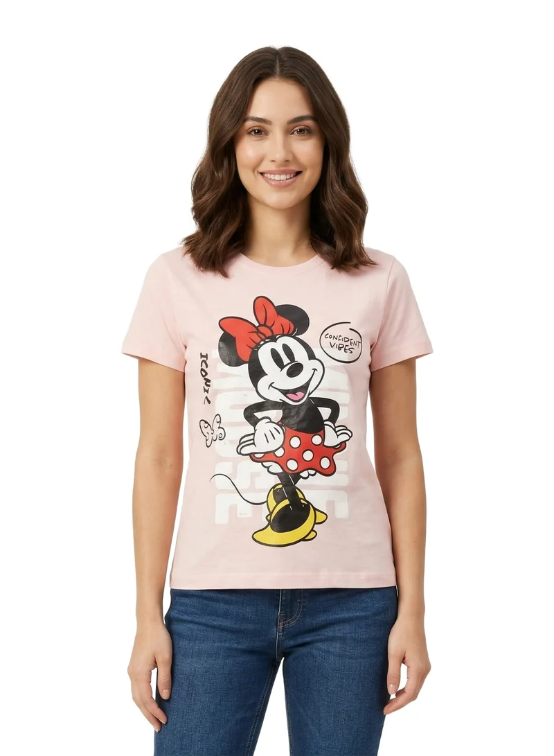ديزني Disney Women’s Minnie Mouse Graphic T-Shirts – Pack of 2