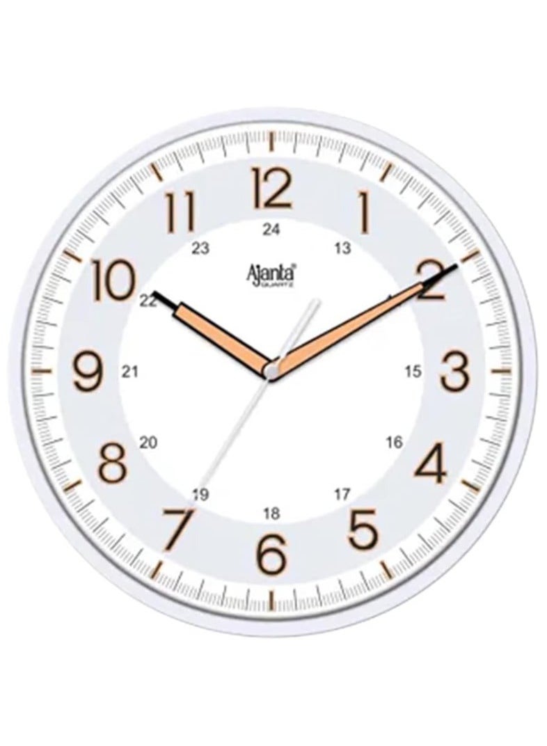 Ajanta Ajanta Wall Clock Night Glow Clock Radium Clock 310 x 44 x 310mm Pearl White 