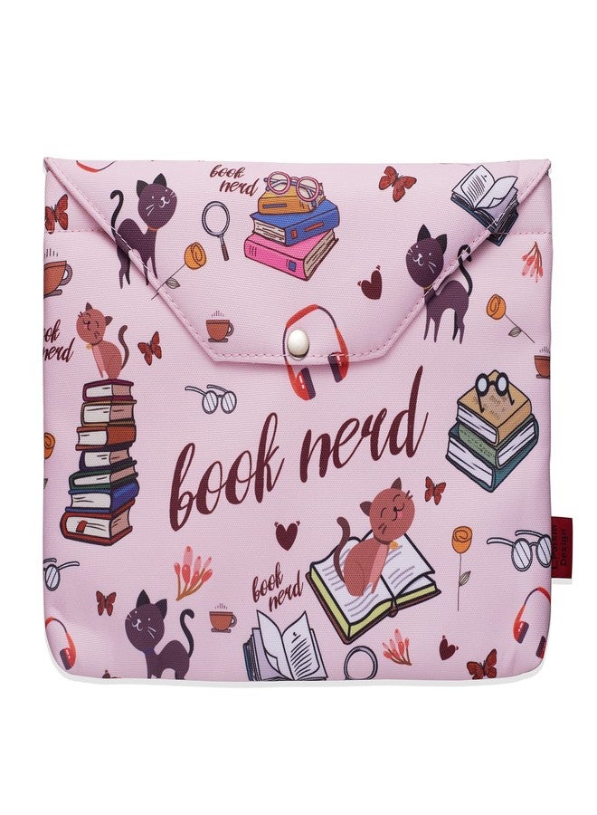 LParkin Book Sleeve for Book Lovers, Book Nerd Book Protector, Book Covers for Paperbacks, Book Sleeves with Zipper with Padded, Washable Fabric, Medium 11 Inch X 9 Inch - Image 1