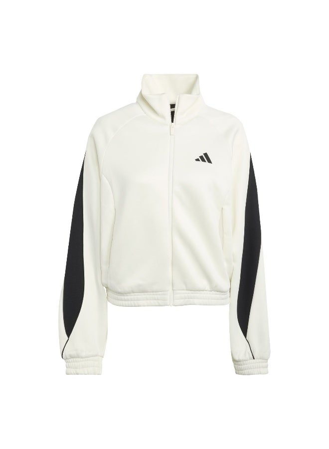 Adidas W Stadium Tt White Training Track Tops For Women XS - Image 1