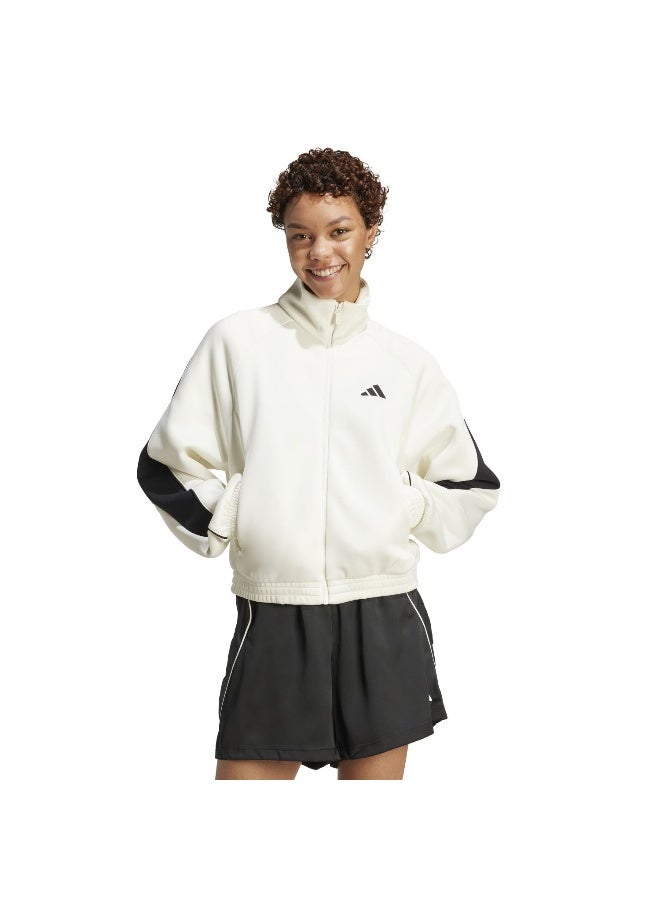 Adidas W Stadium Tt White Training Track Tops For Women XS - Image 2