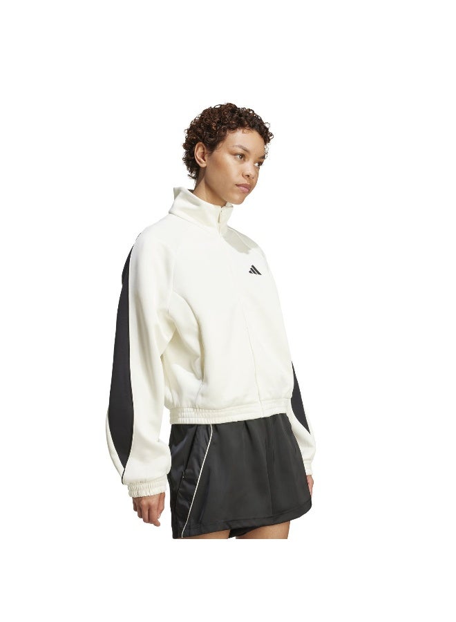Adidas W Stadium Tt White Training Track Tops For Women XS - Image 4