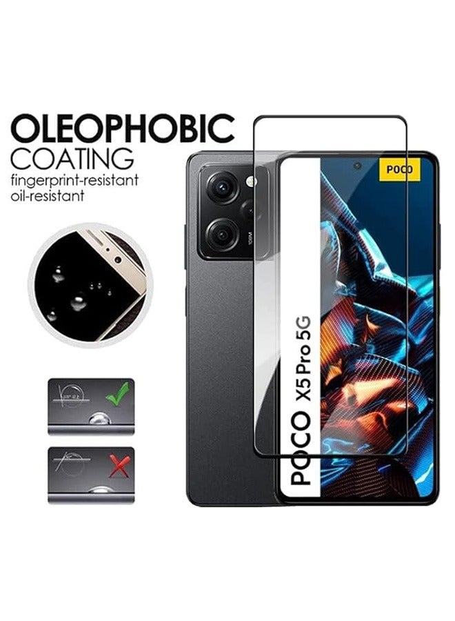 Xiaomi Poco X5 Pro 5G Screen Protector, 9H Tempered Glass Screen Protector for Xiaomi Poco X5 Pro 5G, Case Friendly, Easy Installation,Anti-Scratch Film - Image 5